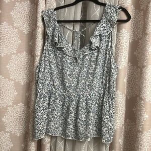 🌸 MelRose and Market Floral Ruffle Top - Size XL 🌸